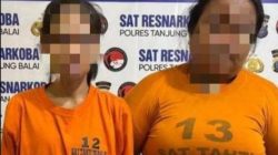 Dua Wanita Pengedar Sabu di Sei Tualang Raso Diciduk Satres Narkoba Polres Tanjungbalai
