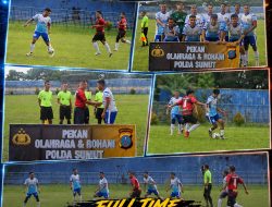 Tumbangkan Tim Polres Labuhan Batu 3-1, Tim Sepak Bola Polres Tanjungbalai Melaju di Piala Kapolda Sumut