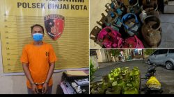 Polsek Binjai Kota Gerebek Pengoplos Gas Subsidi, Puluhan Tabung LPG dan Alat Penyuling Disita