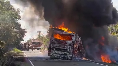 Kecelakaan Bus ALS vs Truk Tangki di Muratara, 16 Orang Tewas