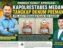 HIMMAH Sumut Apresiasi Kapolrestabes Medan Kombes Calvijn Berhasil Tangkap Penganiaya Ibu Hamil
