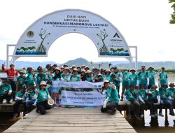 PTAR Gelar Aksi Bersih Mangrove dan Pelatihan Terumbu Karang Artifisial di Tapteng