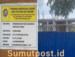 7 Bulan Pembangunan Kantor Camat Tanjung Morawa Belum Berwujud, Anggaran 2,9 Miliar Dipertanyakan