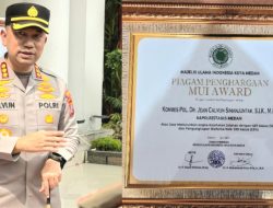 Sukses Tekan Kejahatan Jalanan dan Berangus Narkoba, Kapolrestabes Medan Raih Award MUI