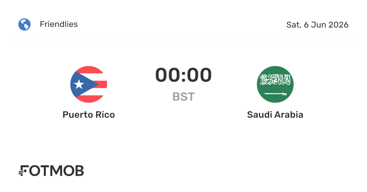 Puerto Riko vs Arab Saudi