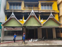 Bekas Restoran Padang di Medan Petisah Terbakar