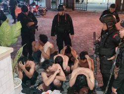 Brimob Polda Sumut Amankan 18 Pemuda Pelaku Balap Liar