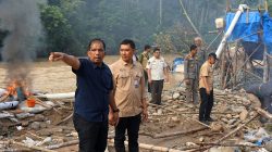 Pemprovsu Kembali Basmi Tambang Ilegal di Sungai Batang Gadis