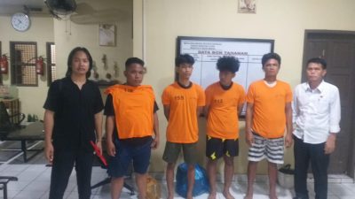 4 Perusak Mobil Satpol PP dan BNNK Deli Serdang Saat Razia Cafe Kita Jannah Patumbak Ditangkap