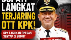 Bupati Langkat Syah Afandin di OTT KPK, Kasusnya: Suap Proyek Dinas Pendidikan dan Perkim