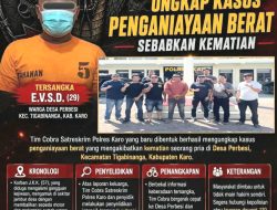 Tim Cobra Polres Karo Tunjukkan Taring, Buron Kasus Penganiayaan yang Tewaskan Pria di Tigabinanga Dibekuk