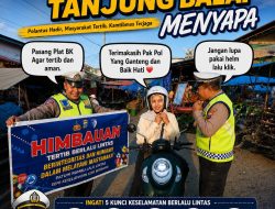 ‘Polantas Menyapa’ Satlantas Polres Tanjungbalai Ajak Pengendara Tertib Berlalu Lintas