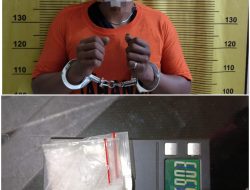 Gubuk Sarang Narkoba Digerebek Polres Binjai, Pria 25 Tahun dan Barbuk 5,9 Gram Sabu Diamankan