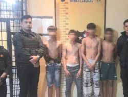Empat Remaja Pelaku Tawuran Ditangkap Tim Macan Polres Belawan
