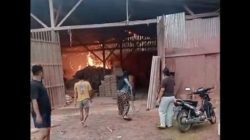 Gudang Kayu Olahan di Patumbak Deli Serdang Terbakar, Kerugian Ratusan Juta