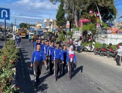 Polres Karo Kawal Gerak Jalan HUT RI ke-81 Berlangsung Aman dan Tertib