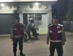 Polsek STR Patroli Malam Ciptakan Situasi Kondusif