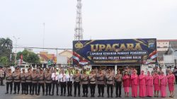 Kapolres Tanjungbalai Pimpin Upacara Kenaikan Pangkat Pengabdian Personil