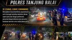 Kapolsek Tanjungbalai Utara Pimpin Patroli Malam Jaga Kamtibmas