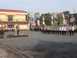 Pimpin Apel Pagi, Wakapolres Tekankan Pelayanan Humanis
