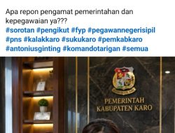 Viral di Medsos, ASN di Dinas Ketenagakerjaan Koperasi dan UKM Karo Ini Disebut Jarang Ngantor