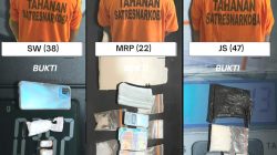 Tiga Bandar Sabu Keok di Tangan Polisi, Ratusan Gram Barang Bukti Disita