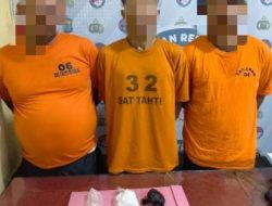 Gagalkan Peredaran Ratusan Gram Sabu, Tiga Pelaku Ditangkap Polisi