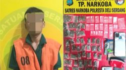 Polresta Deli Serdang Tangkap Bandar Tumpatan Nibung Beserta Puluhan Paket Sabu dan Ganja