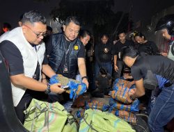 Satresnarkoba Polrestabes Medan Tabrak Mobil Pembawa 93 Kg Ganja Asal Aceh, 2 Pelaku Turut Diamankan