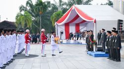 Pimpin Upacara Penurunan Bendera, Wagub Surya Gaungkan Semangat Kolaborasi untuk Percepat Pembangunan Sumut