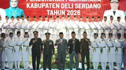 Wakil Bupati Kukuhkan 45 Paskibraka Kabupaten Deli Serdang