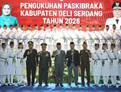 Wakil Bupati Kukuhkan 45 Paskibraka Kabupaten Deli Serdang