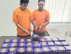 Polda Sumut Amankan 27 Kg Sabu Tujuan Tangerang bersama Dua Kurir