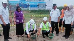 Bupati dan Wabup Deli Serdang Letakkan Batu Pertama Pembangunan WTP di Desa Tumpatan