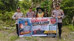 Satbinmas Polres Tanjungbalai Imbau Warga Tidak Bakar Lahan
