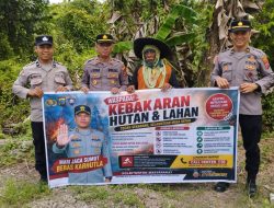 Satbinmas Polres Tanjungbalai Imbau Warga Tidak Bakar Lahan
