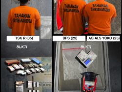Perang Narkoba Berlanjut! Polres Binjai Ciduk 3 Pria, Barbuk Sabu dan Ekstasi