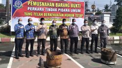 Kejari Binjai Musnahkan Barang Bukti 43 Perkara Pidum, Narkotika Mendominasi