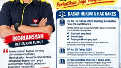 Ketua KPW Rekan Sumut Soroti Kesejahteraan Tenaga Kesehatan