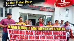 Ratusan Juta Uang Nasabah di Koperasi MKGR Diduga Digelapkan Anggota DPRD Karo, Puluhan Nasabah Geruduk Gedung Dewan