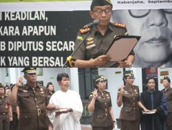 Kajari Karo Pimpin Pelantikan Tiga Pejabat Baru
