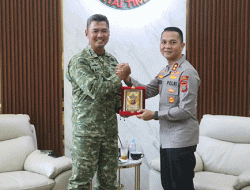 Perkuat Sinergitas TNI-Polri, Kapolres Simalungun Sambangi Makorem 022/PT