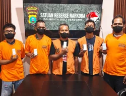 Polresta Deli Serdang dan BNNK Gerebek Sarang Narkoba di Tamora, 6 Orang Diamankan