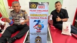 Peringati HUT Humas Polri ke-75, Sihumas Polres Simalungun Gelar Bakti Sosial dan Donor Darah di PMI Pematangsiantar
