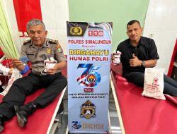 Peringati HUT Humas Polri ke-75, Sihumas Polres Simalungun Gelar Bakti Sosial dan Donor Darah di PMI Pematangsiantar