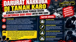 Darurat Narkoba di Tanah Karo, Berbagai Elemen Desak Pemkab Segera Gelontorkan Dana Hibah untuk BNNK Karo