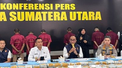 Polda Sumut Bongkar Jaringan Internasional, 244 Kg Sabu Disita